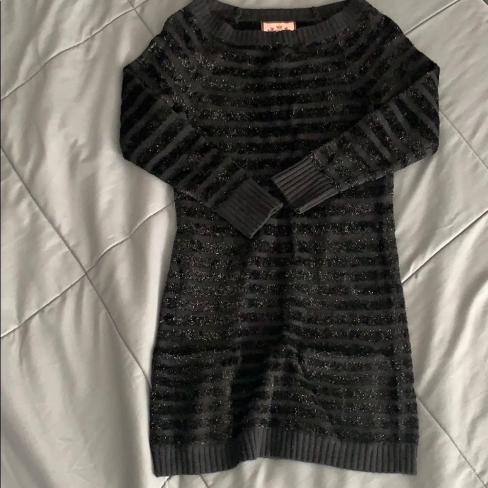 Juicy Couture Black Luxe Stripe Dress